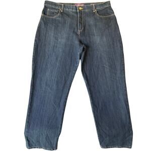 Gloria Vanderbilt Women Amanda Jeans size 18 Missy Blue MidRise Slim Fit Stretch